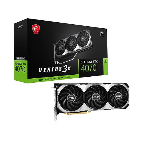 MSI GEFORCE RTX 4070 VENTUS 3X 12G OC RTX4070 12GB GDDR6X 192B Ekran Kart�