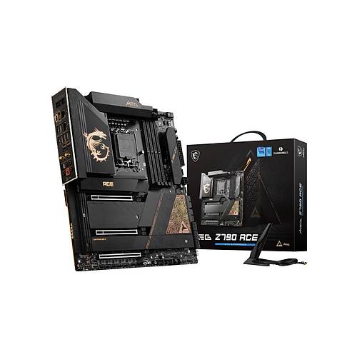 MSI MEG Z790 ACE INTEL Z790 Soket LGA 1700 DDR5 7800Mhz 5xM.2 E-ATX Anakart