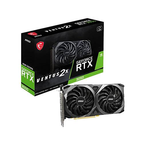 MSI GEFORCE RTX 3050 VENTUS 2X 8G RTX3050 8GB GDDR6 128B Gaming Ekran Kart