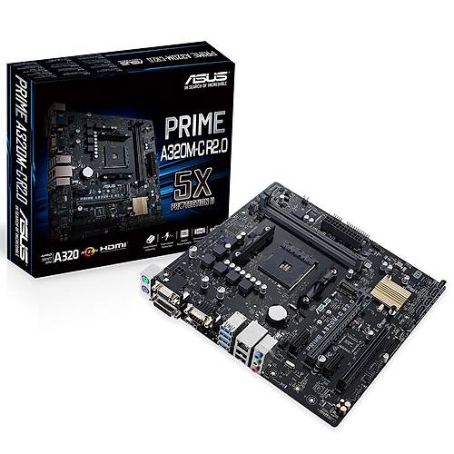 ASUS PRIME A320M-C R2.0 AMD A320 Soket AM4 DDR4 3200MHz 1xM.2 uATX Anakart