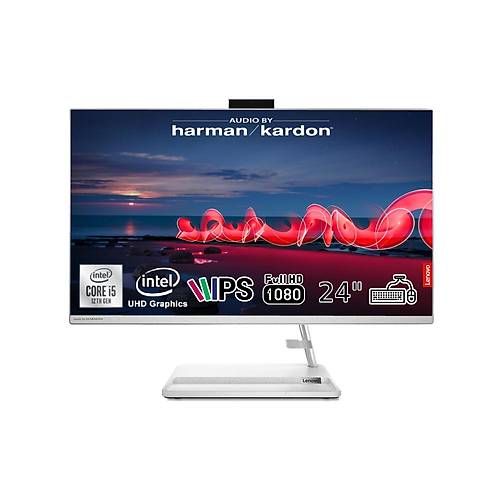 Lenovo IdeaCentre AIO 3 24IAP7 Intel Core i5 12450H 32GB 1TB SSD Intel UHD Graphics Win11Pro 23.8 IPS F0GH00Q5TX-321W Beyaz All In One Bilgisayar