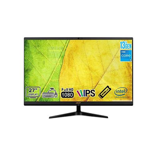 ACER C27-1800 Intel Core i5 1335U 32GB 1TB SSD 1TB HDD Intel UHD Graphics freedos 27 DQ.BKKEM.003-3211 All In One Bilgisayar