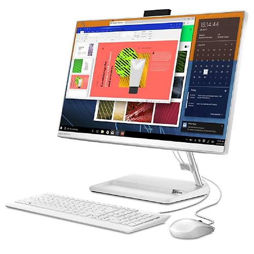 Lenovo IdeaCentre AIO 3 24IAP7 Intel Core i5-12450H 8GB 1TB SSD 1TB HDD Intel UHD Graphics FreeDos 23.8 IPS FHD F0GH01EATR-811 Beyaz All In One Bilgisayar