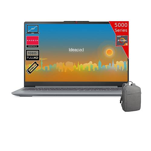 Lenovo IdeaPad Slim 3 15ABR8 AMD Ryzen 5-5625U 16GB 512 GB SSD AMD Radeon Graphics 15.6 FHD Freedos 82XM00QTTX-16512C Dizst Bilgisayar + anta