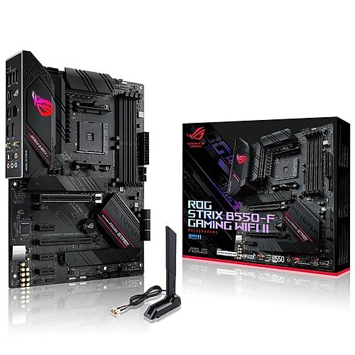 ASUS ROG STRIX B550-F GAMING WIFI II AMD B550 Soket AM4 DDR4 5100MHz 2xM.2 ATX Anakart