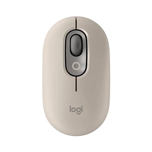 Logitech POP KEYS 920-011526 Türkçe Q Bej Kablosuz Klavye & Logitech POP Emoji 910-006651 Mist&Sand Bej Optik Kablosuz Mouse