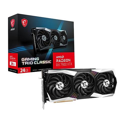 MSI RADEON RX 7900 XTX GAMING TRIO CLASSIC 24G RX7900XTX 24GB GDDR6X 384B Gaming Ekran Kart