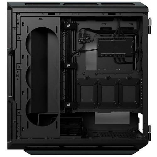 CORSAIR iCUE 5000T RGB CC-9011230-WW 4xUSB3.0 1xUSB 3.2TypeC Temperli Cam Full Siyah Tower Bilgisayar Kasas