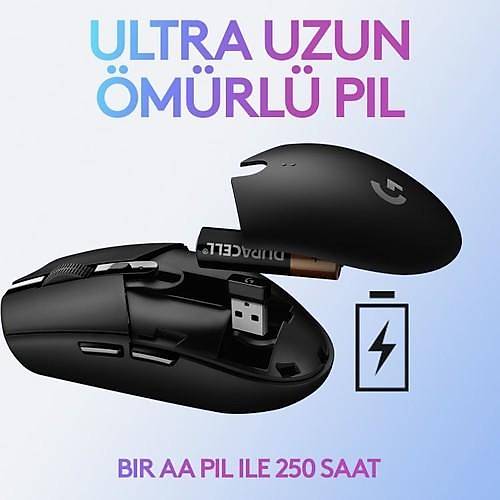 Logitech G G305 LIGHTSPEED 12.000 DPI Kablosuz Oyuncu Mouse - Beyaz