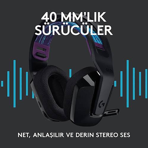 Logitech G G535 LIGHTSPEED Kablosuz Mikrofonlu Oyuncu Kulakl