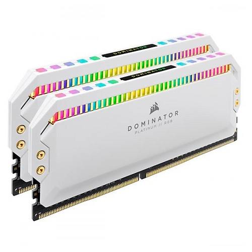 Corsair Dominator Platinum RGB CMT16GX4M2K4000C19W 16GB (2x8GB) DDR4 4000MHz C19 Beyaz Bellek