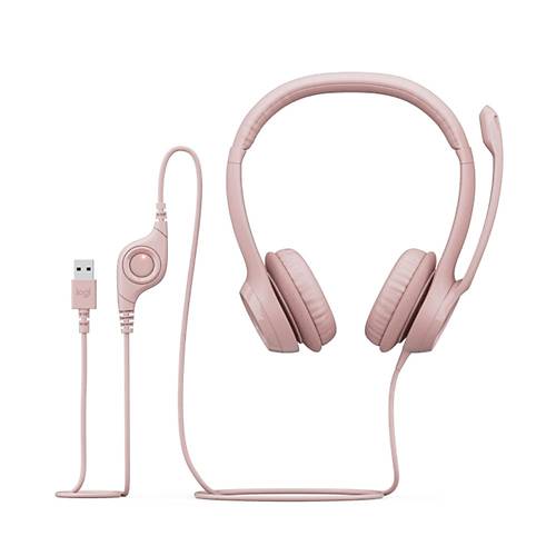 Logitech H390 981-001281 Pudra Pembe  Mikrofonlu USB Kulaklk