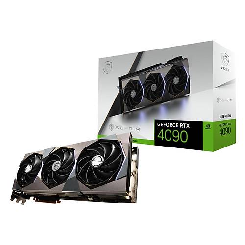 MSI GEFORCE RTX 4090 24GB SUPRIM X  RTX4090 24GB GDDR6X 384B Gaming Ekran Kart