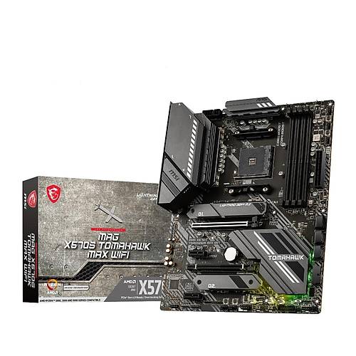 MSI MAG X570S TOMAHAWK MAX WIFI AMD X570 Soket AM4 DDR4 5100MHz 2xM.2 ATX Anakart