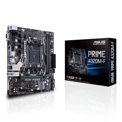 Asus PRIME A320M-F AMD A320 Soket AM4 DDR4 3200MHz mATX Anakart