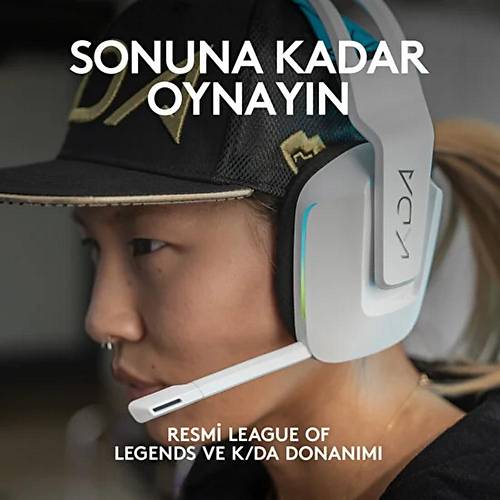 Logitech G G733 LightSpeed Mikrofonlu Kulakst Kablosuz Gaming Kulaklk 981-000989 - K/DA Edition