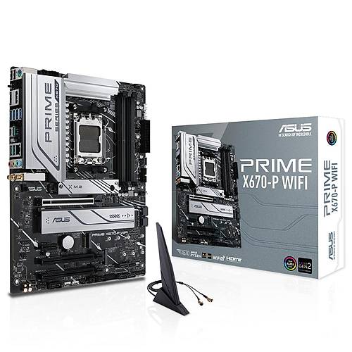 Asus PRIME X670-P WIFI AMD X670 Soket 6400MHz DDR5 3xM.2 ATX Anakart