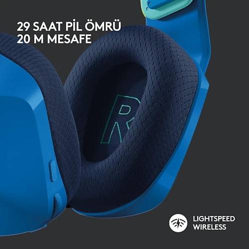 Logitech G G733 LightSpeed Mikrofonlu Kulakst Kablosuz Gaming Kulaklk 981-000989 - Mavi