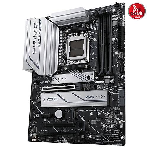 Asus PRIME X670-P AMD X670 Soket AM5 6400MHz DDR5 3xM.2 ATX Anakart