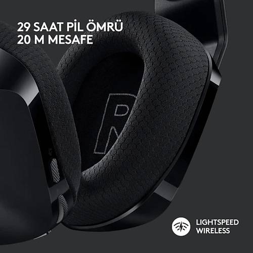 Logitech G G733 LightSpeed Mikrofonlu Kulak�st� Kablosuz Gaming Kulakl�k 981-000989 - Siyah