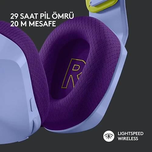 Logitech G G733 LightSpeed Mikrofonlu Kulakst Kablosuz Gaming Kulaklk 981-000890 - Lila
