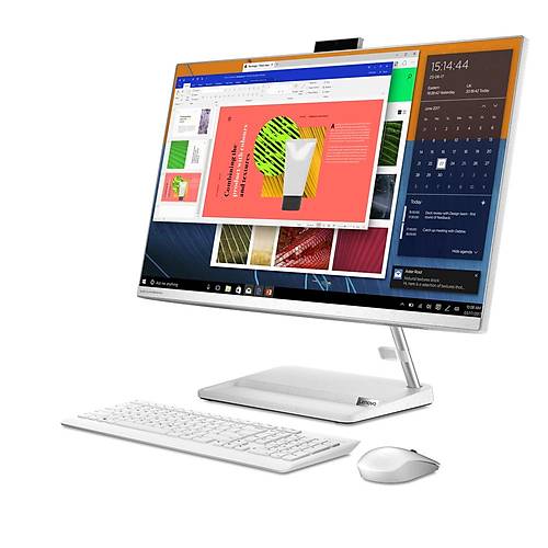 Lenovo IdeaCentre AIO 3 27IAP7 Intel Core i5-12450H 8GB 512GB SSD Intel UHD Graphics FreeDos 27 IPS FHD F0GJ011WTR-8512 Kablosuz Klavye+Mouse Beyaz All In One Bilgisayar