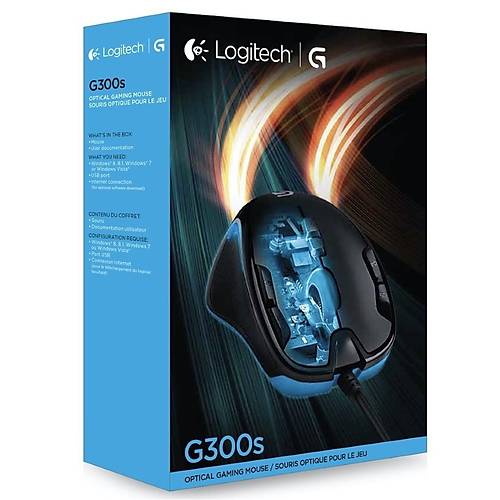 Logitech G300S 910-004346 Siyah RGB 2.500 DPI Optik Kablolu Gaming Mouse