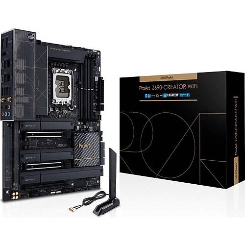 Asus PROART Z690-CREATOR WIFI Intel Z690 Soket 1700 DDR5 6000MHz 4xM.2 ATX Anakart