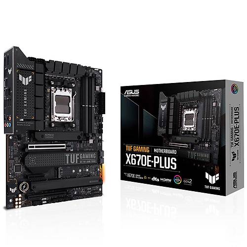 Asus TUF GAMING X670E-PLUS AMD X670E Soket AM5 DDR5 6400MHz 4xM.2 ATX Anakart