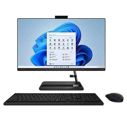 Lenovo IdeaCentre AIO 3 27IAP7 Intel Core i5-12450H 16GB 512GB SSD 1TB HDD Intel UHD Graphics Win11 Pro 27 IPS FHD F0GJ011VTR-165121W Kablosuz Klavye+Mouse Siyah All In One Bilgisayar