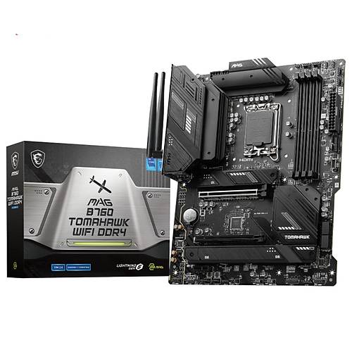 MSI MAG B760 TOMAHAWK WIFI DDR4 Intel B760 Soket 1700 5333MHz DDR4 3xM.2 ATX Anakart