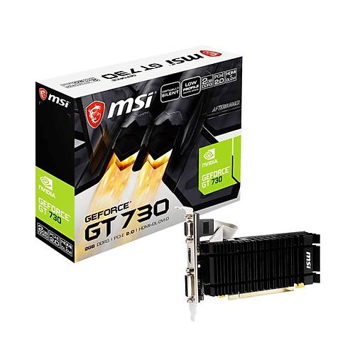 MSI GeForce N730K-2GD3H/LPV1 GT730 2GB DDR3 64B Ekran Kartý