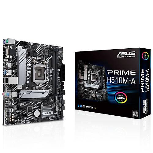 Asus PRIME H510M-A Intel H510 Soket LGA1200 DDR4 3200MHz 1xM2 mATX Anakart