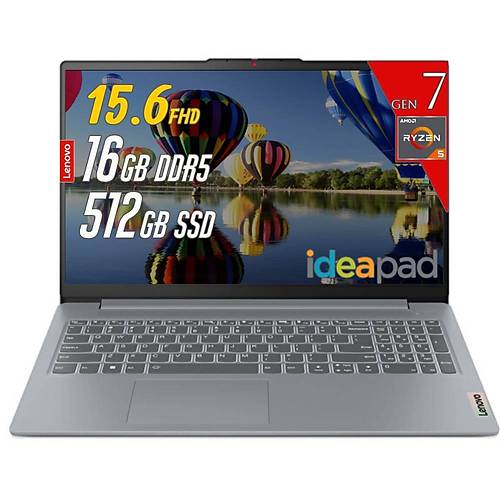 Lenovo IdeaPad Slim3 15AMN8 AMD Ryzen 5 7520U 16GB 512GB SSD AMD Radeon 610M Graphics 15.6 Freedos Diz�st� Bilgisayar