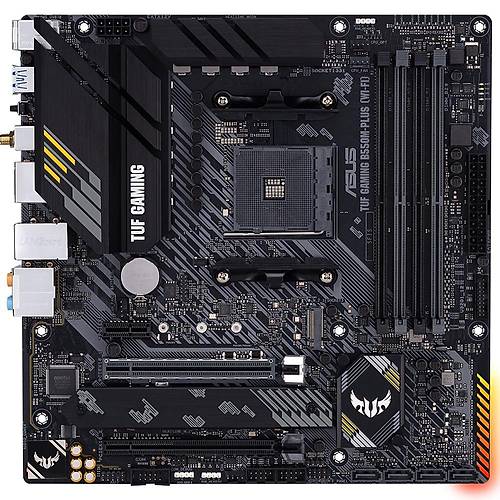 Asus  TUF GAMING B550M-PLUS WIFI AMD B550 AMD AM4 Soket DDR4 4600MHz 2xM2 mATX RGB Gaming Anakart