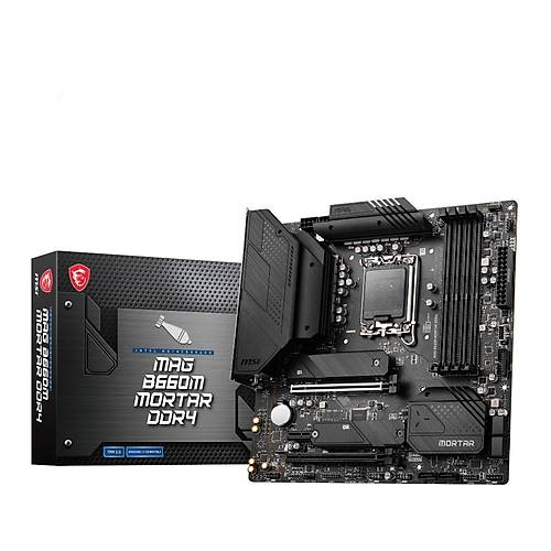 MSI MAG B660M MORTAR DDR4 Intel B660 LGA 1700 2xM.2 DDR4 mATX Anakart