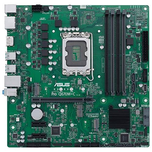 Asus PRO Q670M-C-CSM Intel Q670 Soket 1700 DDR5 4800MHz 2xM.2 mATX Anakart