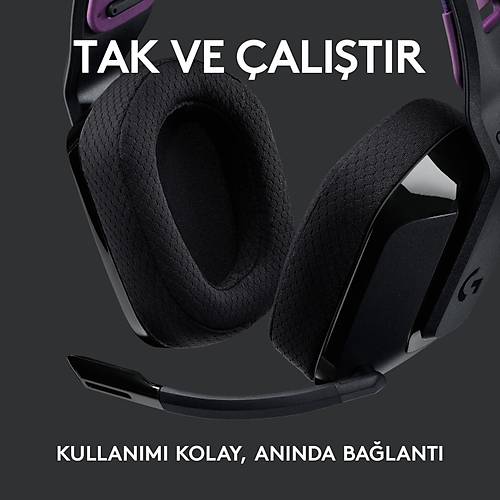 Logitech G G535 LIGHTSPEED Kablosuz Mikrofonlu Oyuncu Kulakl