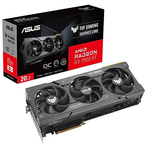 Asus RADEON TUF-RX7900XT-O20G-GAMING RX 7900 XT 20GB GDDR6 320B Gaming Ekran Kart