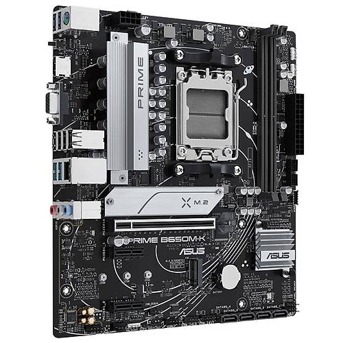 Asus Prime B650M-K AMD B650 Soket AM5 DDR5 6400MHz 2xM.2 mATX Anakart