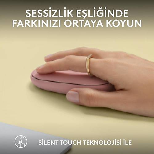 Logitech Pebble 2 M350S 910-007014  Pembe Kablosuz Bluetooth Mouse