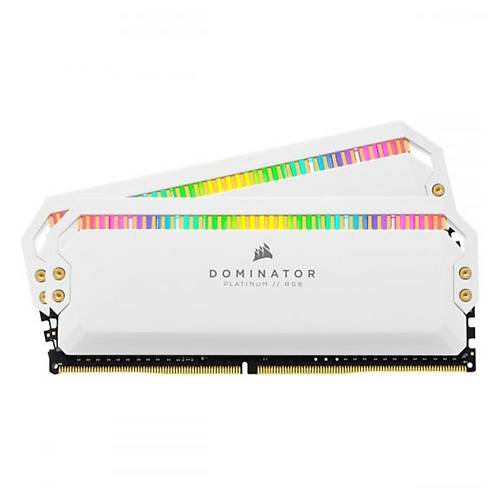 Corsair Dominator Platinum RGB CMT16GX4M2K4000C19W 16GB (2x8GB) DDR4 4000MHz C19 Beyaz Bellek