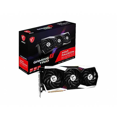 MSI RADEON RX 6750 XT GAMING X TRIO 12G RX6750XT 12GB GDDR6 192B Gaming Ekran Kart