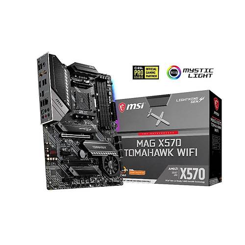 MSI MAG X570 TOMAHAWK WIFI AMD X570 Soket AM4 DDR4 2xM.2 ATX Anakart