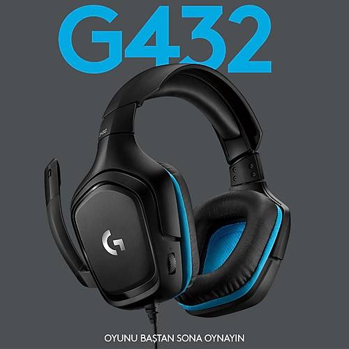 Logitech G G432 7.1 Kablolu Gaming Mikrofonlu 981-000770 Kulakst Kulaklk