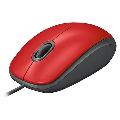 Logitech M110 910-006759 Sessiz Kablolu Kırmızı Mouse