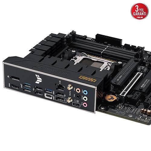 Asus TUF GAMING B650M-PLUS WIFI AMD B650 Soket AM5 6400MHz DDR5 2xM.2 mATX Anakart