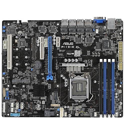 Asus P11C-C/4L Intel C242 Soket LGA1151 DDR4 2666Mhz 2xM.2 mATX Sunucu Anakart