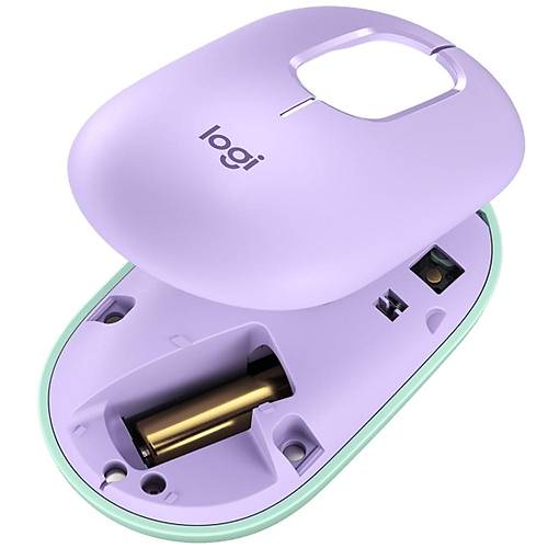 Logitech POP Emoji 910-006547 Lila&Yeil Optik Kablosuz Mouse