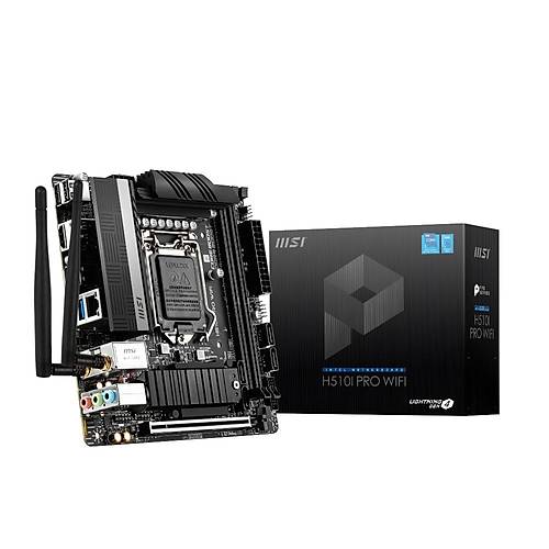 MSI H510I PRO WIFI Intel H510 Soket 1200 DDR4 3200MHz 1xM.2 m.ITX Anakart